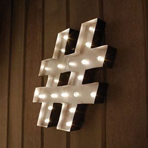 NEW Apothecary Marquee Lighted Sign Hashtag